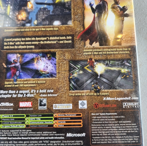 Xbox X-Men Legends II Rise of Apocalypse - Picture 4 of 4